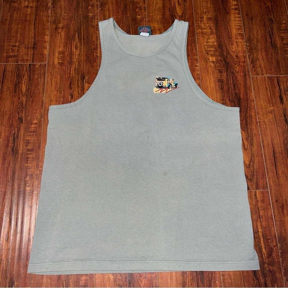 Vintage 90s Gecko Sleeveless Tank Top Double Sided Surfer Beach Preowned Sz XL!